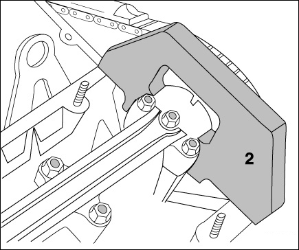 
--Lock camshafts at TDC using BMW special tool 11 3 190 (2, one tool per cylinder head).
Camshaft Timing Chain
page 117-13