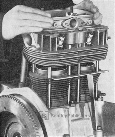 Removing and Installing Cylinder Head, Excerpted from Volkswagen Transporter Workshop Manual: 1950-1962, Section M, Engine and Clutch